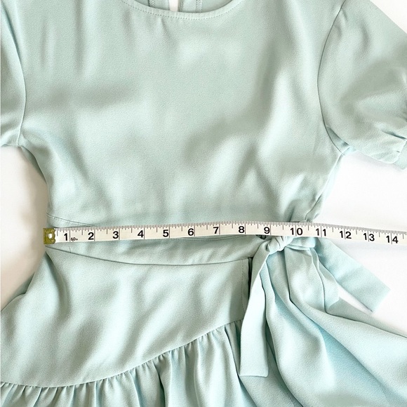 Habitual Girls | EASTER | Pastel Blue Ruffle Dress | Side Tie Waist | Size 10 - Picture 9 of 9